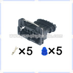 5 Pin Connector Waterproof 3.5mm Female Connector Automotive Wiring Harness Motorcycle Electrical Cable Plug 16AWG 282193-1