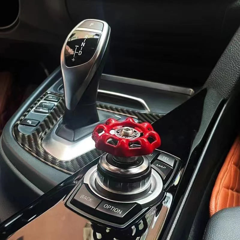 Car Rotary Knob Decor Metal Valve Handwheel Automotive Accessories Interior For Control Knob Gear Shift Knob Button Sticker