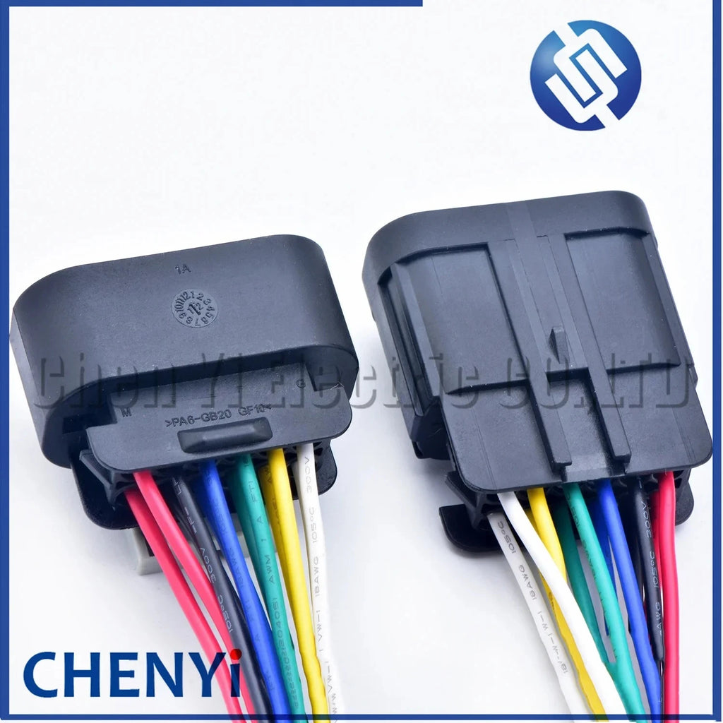 12 Pin/way Automobile waterproof connector Front Lamp Headlight Wire harness plug 15326849 15326854 For Roewe I5 MG5 MG 5