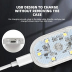 Car Interior Dome Light Finger Touch Sensor Mini LED Reading Lamp Roof Magnets USB Charging Atmosphere Dome Lamp Senser Tools Ne