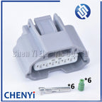 Gray 1 Sets 6 Pin 0.6mm female Waterproof Automotive Connector Sensor Plug For Honda Nissan Toyota 7287-3839-40