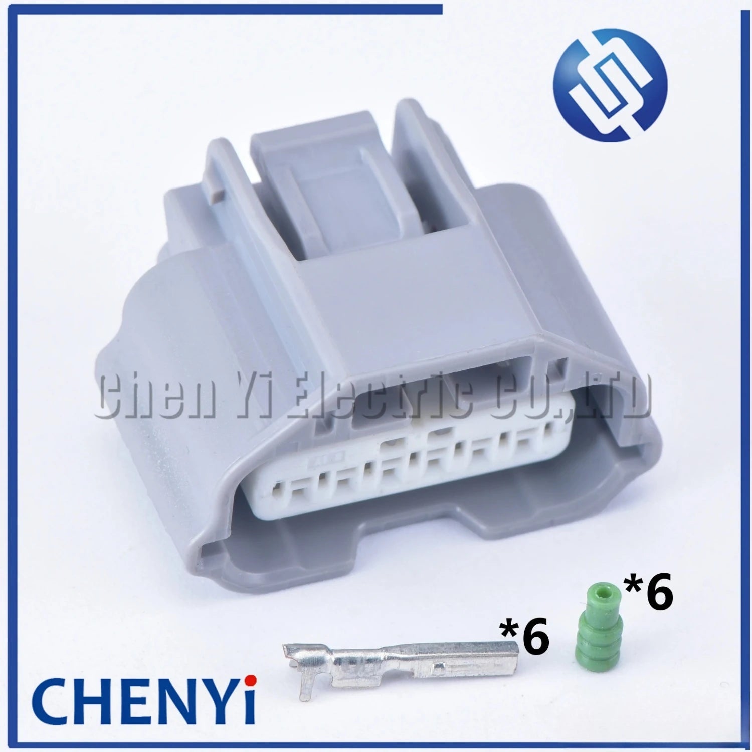 Gray 1 Sets 6 Pin 0.6mm female Waterproof Automotive Connector Sensor Plug For Honda Nissan Toyota 7287-3839-40