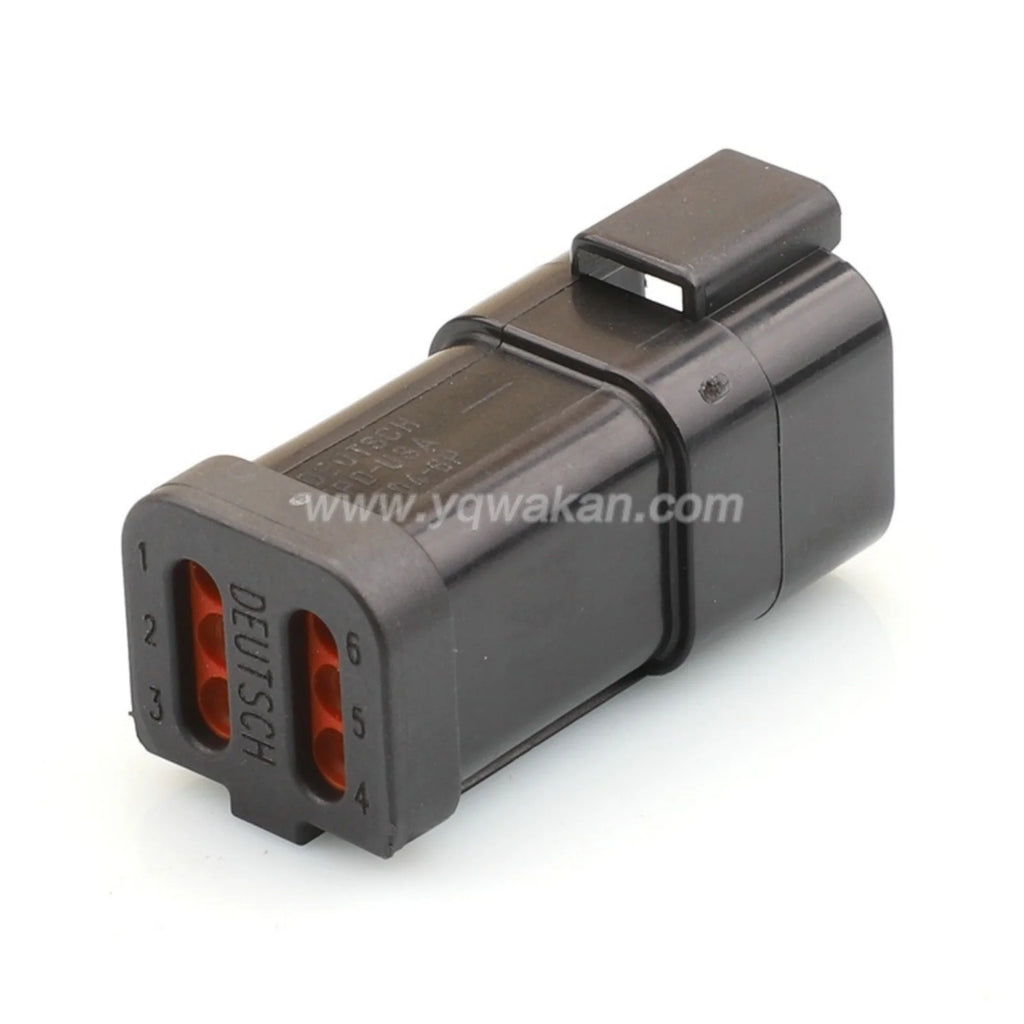 6 Pin Automotive 1.6mm Male Female Waterproof Connector Wire harness plug DT04-6P-C017 DT06-6S-C017 Black