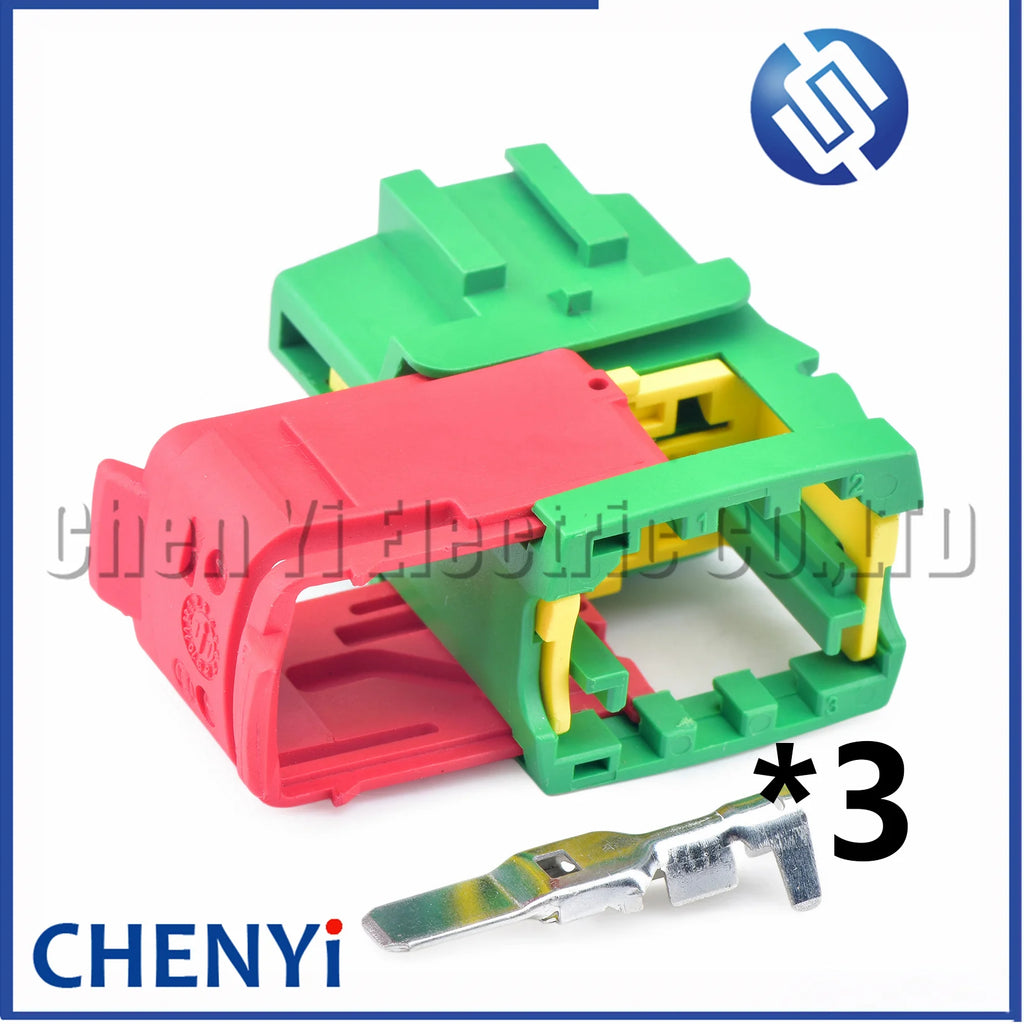 3 Pin Auto Fuse box connector Engine cooling fan harness plug 1544226-1 1544225-1 1544225-3 1544226-3 For Peugeot Citroen