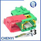 3 Pin Auto Fuse box connector Engine cooling fan harness plug 1544226-1 1544225-1 1544225-3 1544226-3 For Peugeot Citroen