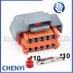 10 Pin/way car headlamp Headlight Lamp plug Cable Harness connector 98788-1201 For Peugeot 307 308 408 3008 Citroen C4L Renault