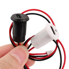 1-5pcs 2-Pin Type-C Connector with Female Socket Fast Charging Jack Waterproof USB Charging Port USB-C Charger Plug and Socket