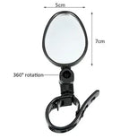 Bicycle Round Auxiliary Mirrors 360 Degree Adjustable Wide Angle Rearview Mirror Handlebar Mount Bike Convex Mirror S/L Amagi
