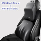 Car Lumbar Back Support Memory Foam Headrest Neck Lumbar Pillow Universal Soft Neck Pillows Seat Cushion Car Interior Accessorie