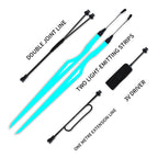 Light Up Your Ride Motorcycle LED Warning Strip with Multicolor Reflective Lights Light Film DIY Helmet Strip Accessories