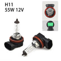 2Pcs H11 Halogen Car Headlight Auto Low Beam Driving Light Bulbs Fog Lamp 55W 12V Halogen Lamp Car HeadLight Replacement Bulb