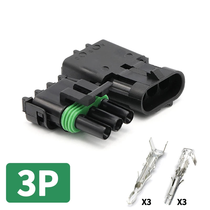 2.5 Series Automotive Waterproof Connector 1/2/3/4/6Pin Male And Female Plugs Haltech MAP TPS Wire Connector For GM