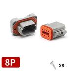 Deutsch DT/DTM/DTP/DTF Series Waterproof Connector 2-12Pin | Flange Mount for Automotive & Industrial Wiring Harness