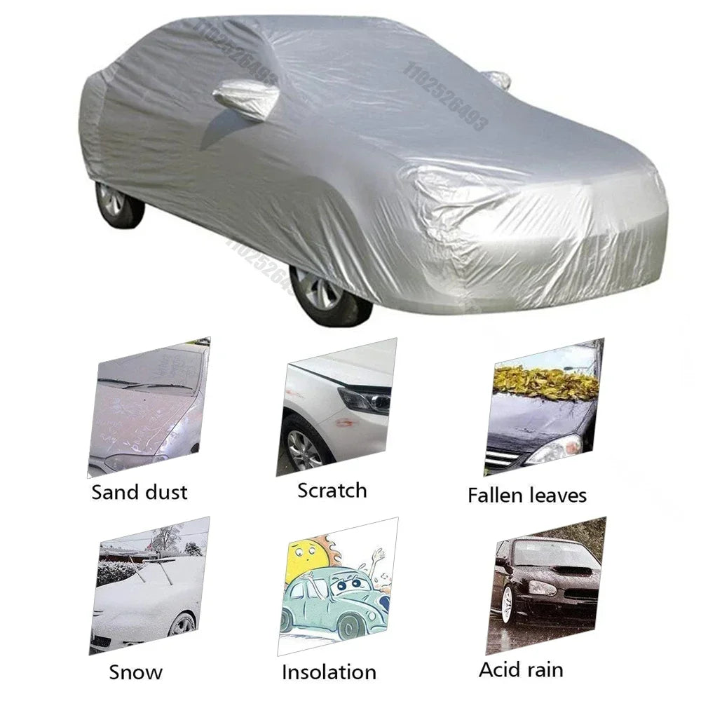Car Covers Waterproof Auto Sun Full Cover Protector Universal Fit For SUV Sedan 6 Size Snow Dust Rain Snowproof Car Amagi