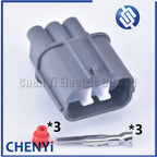 3 Pin Automotive Waterproof Connector HeadLight Leveling Device Plug 6189-0130 6181-0071 For Honda B-Series VSS Nissan Mazda