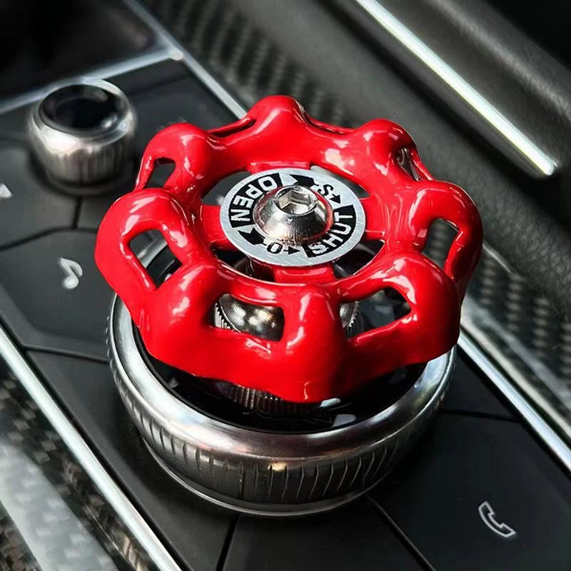 Car Rotary Knob Decor Metal Valve Handwheel Automotive Accessories Interior For Control Knob Gear Shift Knob Button Sticker
