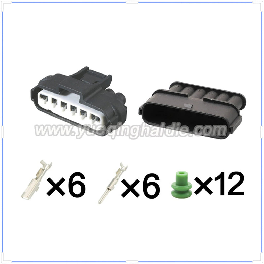 6 Pin Connector Waterproof 2.2mm Male Female Connector Automotive AC Assembly Wire Harness Cable Plug for Toyota 7283-1968-30