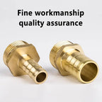 Brass Hose Barb to BSP Thread Connector, 1/4 3/8 1/2 Inch Male or Female Pipe Fitting Reducer for Air Water Fuel Line
