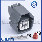 3 Pin auto waterproof connector harness plug Ignition Coil wiper water spray motor plug MG641362-4 MG651359-4 For Hyundai Kia