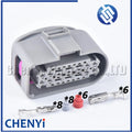 14 Pin/way Car headlight wiring harness plug waterproof connector 5Q0973737 5Q0 973 737 5Q0973837 5Q0 973 837