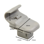 2 Pcs Car Grey Sun Visor Clip For Mazda 3 5 6 CX 7 CX 9 RX 8 MPV Car Sun Visor Clip Gray Interior Hanger Hook Clip Bracket