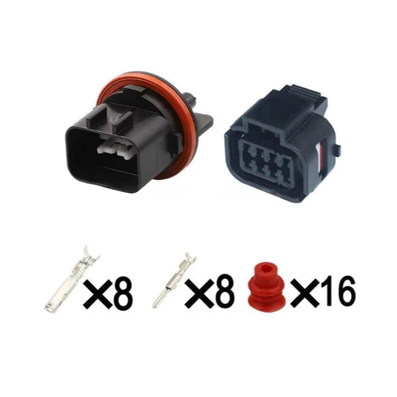 MG644345-5/MG654349-5 is suitable for the 8-pin plug-in automotive wiring harness connector plug of Hyundai  headlight assemb