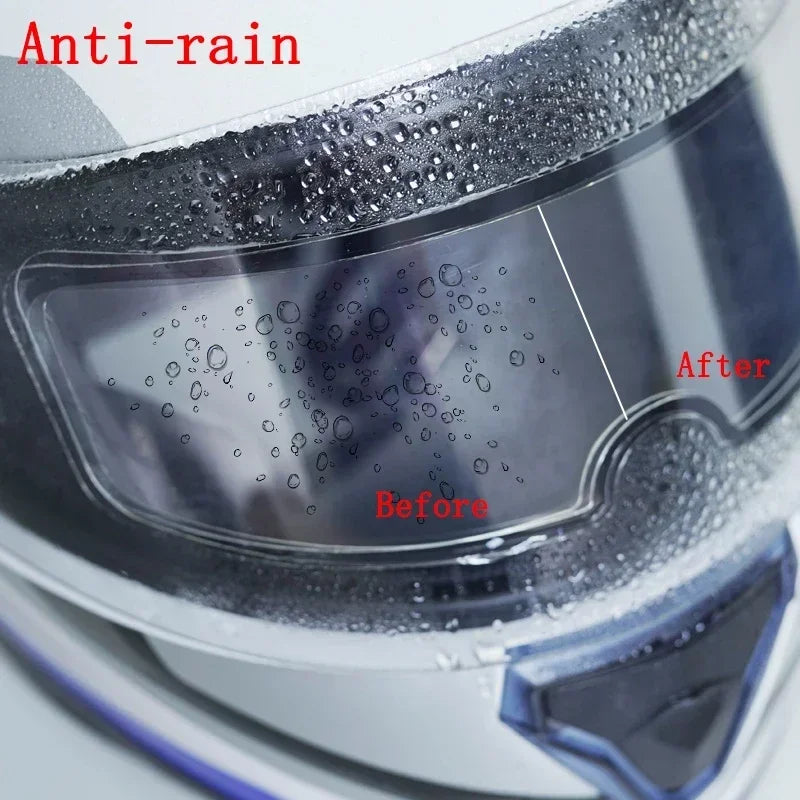 Motorcycle Helmet Anti-fog Film and Rainproof Film Universal Motorcycle Helmet Nano Coating Sticker Film Helmets Amagi