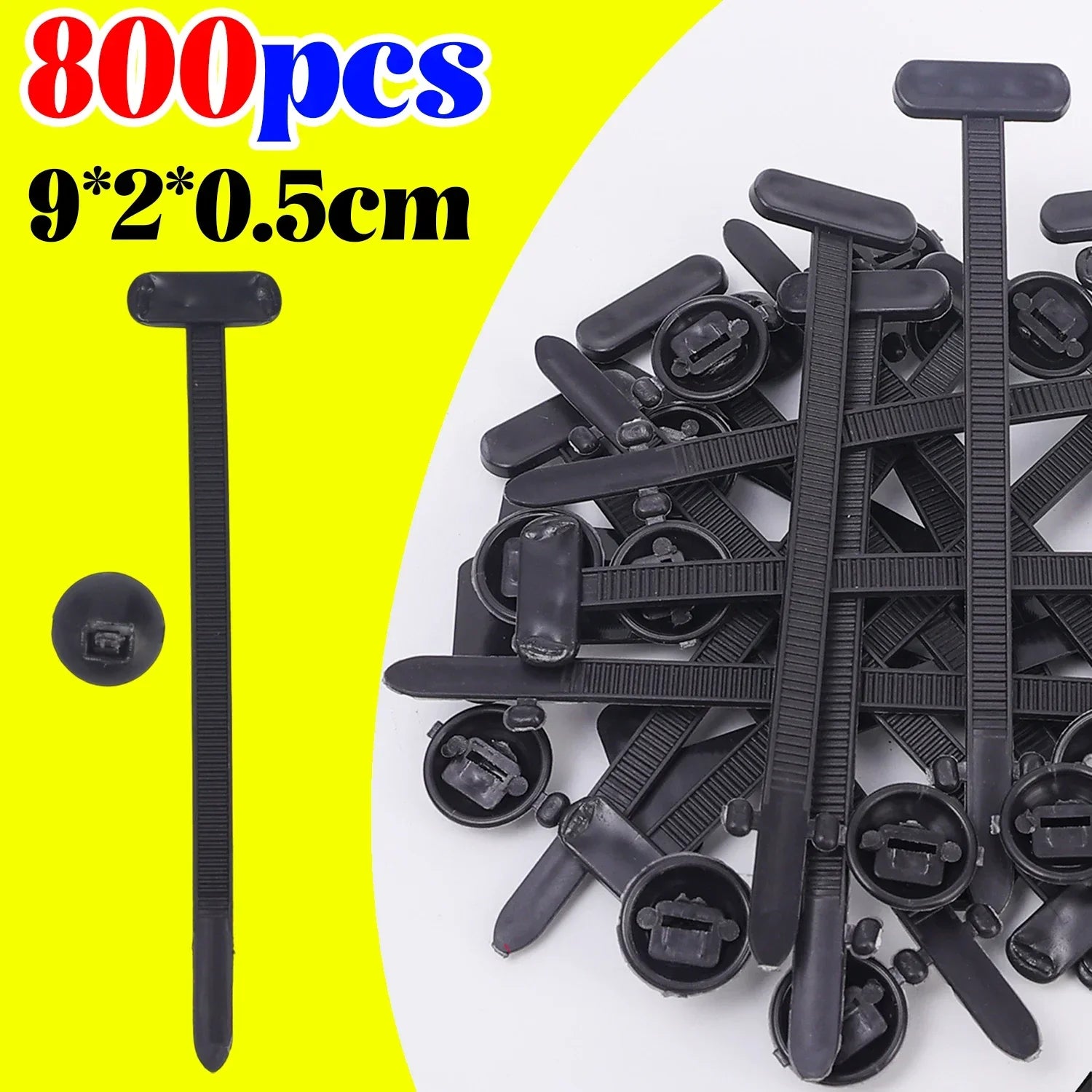 Nylon Cable Tie Buckle Auto Fastener Screw Self-Locking Zip Ties Car Trunk Engine Guard Panel Wire Management Strap Fixed Tools