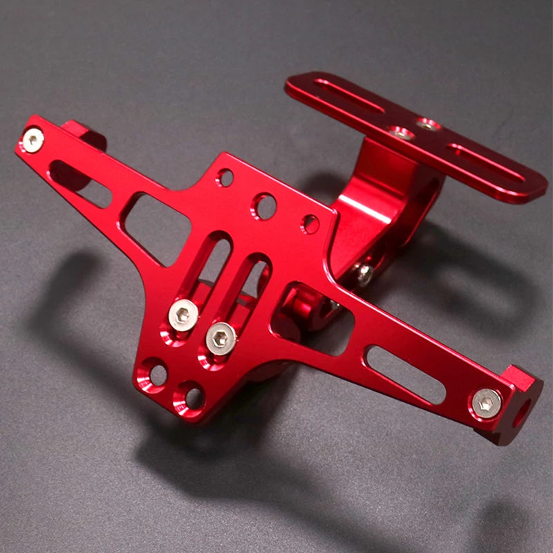 Universal Adjustable Motorcycle License Number Plate Bracket Rear Turn Signal Lamp Holder CNC Aluminum Eliminator Kits