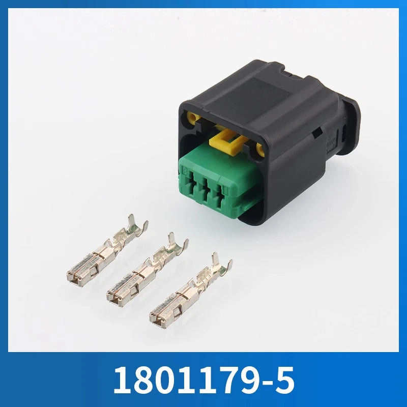 1801179-1/2/3/4/5/6 waterproof connector sensor 1801177-1 male and female 3-hole plug suitable for Peugeot Citroen