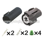 2-Pin Connector 2mm Male and Female Connectors Automotive Oil Pressure Terminal Motorcycle Wiring Harness Cable Plug 6189-0156