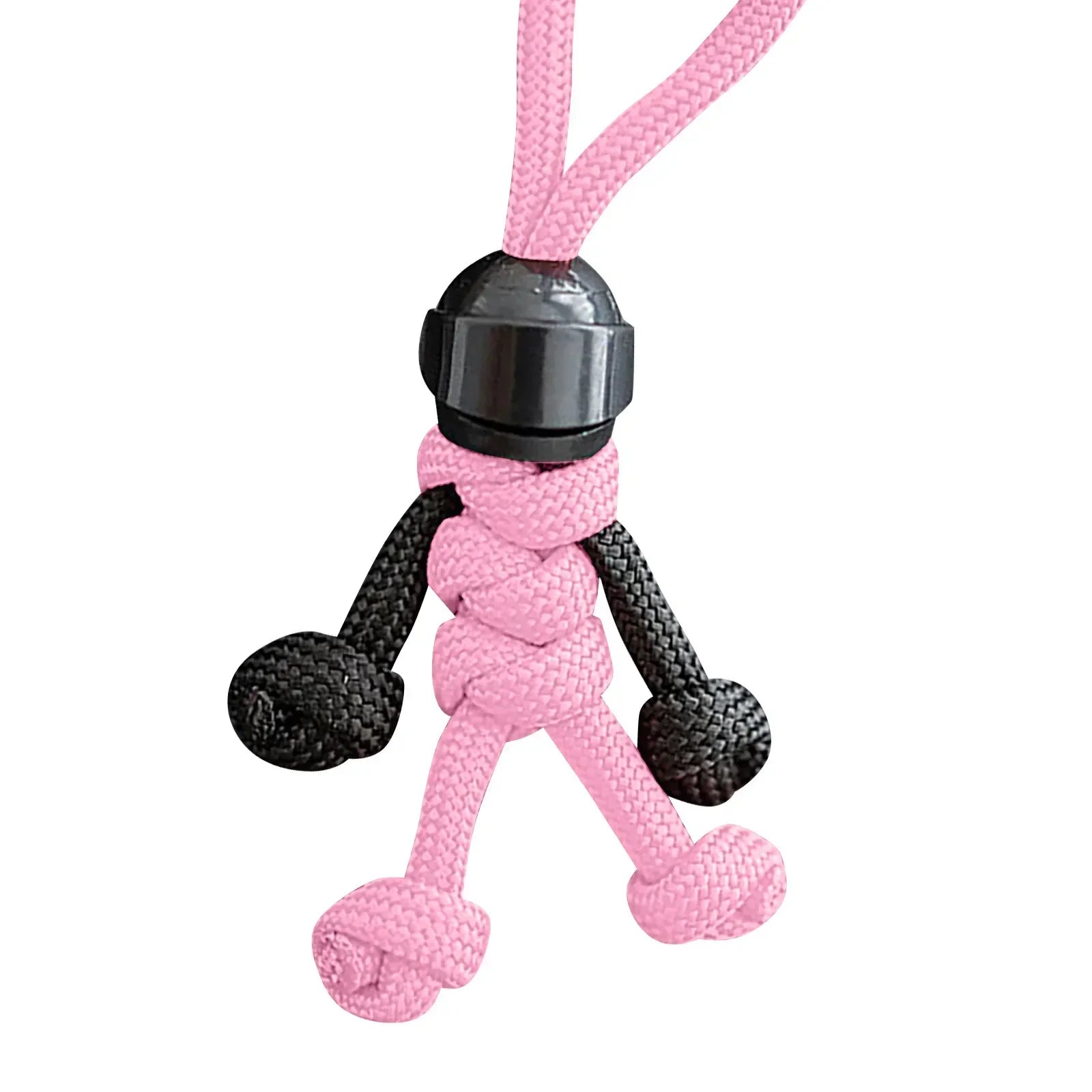 Handmade Building Block Keychain Biker Helmet Pendant Bag Rope Braided Paracord Backpack Doll Hanging Buddy Pendan Amagi