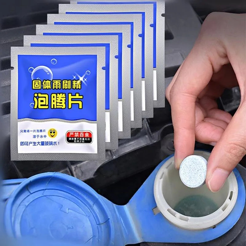 300/10PCs Solid Car Windshield Cleaners Effervescent Tablets Windscreen Window Glass Dust Wiper Car Wash Tool Car Accessories
