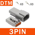 Deutsch DT/DTM/DTP/DTF Series Waterproof Connector 2-12Pin | Flange Mount for Automotive & Industrial Wiring Harness