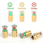1-8pcs Motorcycle Car Tire Pressure Monitor Valve Cap Sensor Indicator Auto Tire Pressure Inspection Tools Tire Valve Detection