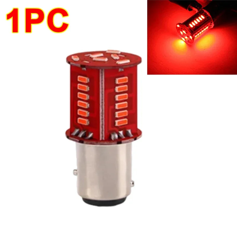Motorcycle Strobe Lights 1157 BAY15D LED Brake Light DRL Flash Reversing Parking Turn Signal Stop Tail Lamp for Auto Motorcycle
