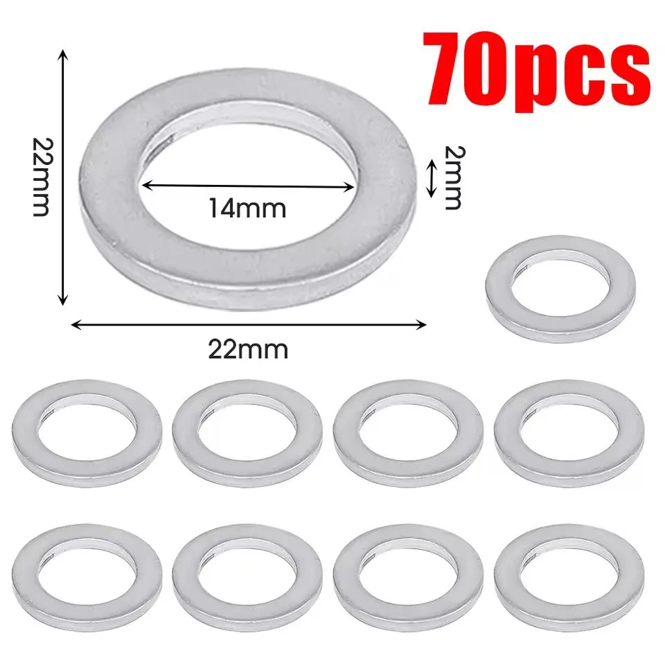 For Honda Accord Civic CRV CRZ HRV Acura 14MM Oil Drain Plug Crush Washer Gasket 9410914000 94109-14000 94109 14000 Fit2006-2018