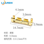 Quick cold-pressed terminal connector/wiring buckle/docking buckle/copper buckle 453 copper cold-pressed joint double joint