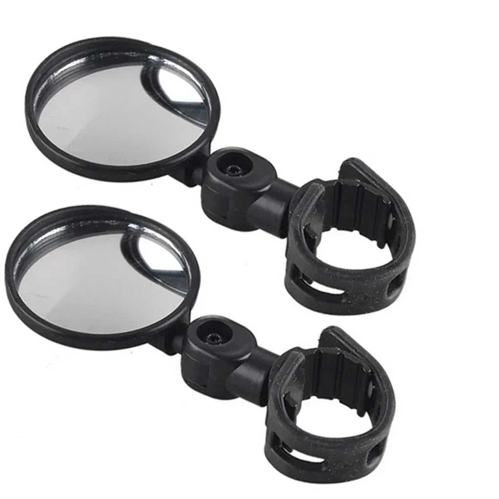 Bicycle Round Auxiliary Mirrors 360 Degree Adjustable Wide Angle Rearview Mirror Handlebar Mount Bike Convex Mirror S/L Amagi