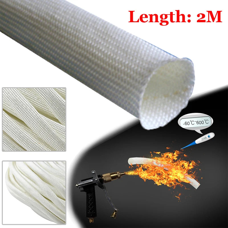1pc Exhaust Pipe  Sleeve Insulation Protection For Webasto For Eberspacher  2M Exhaust  Glass Fibre Hose Lagging Insulation