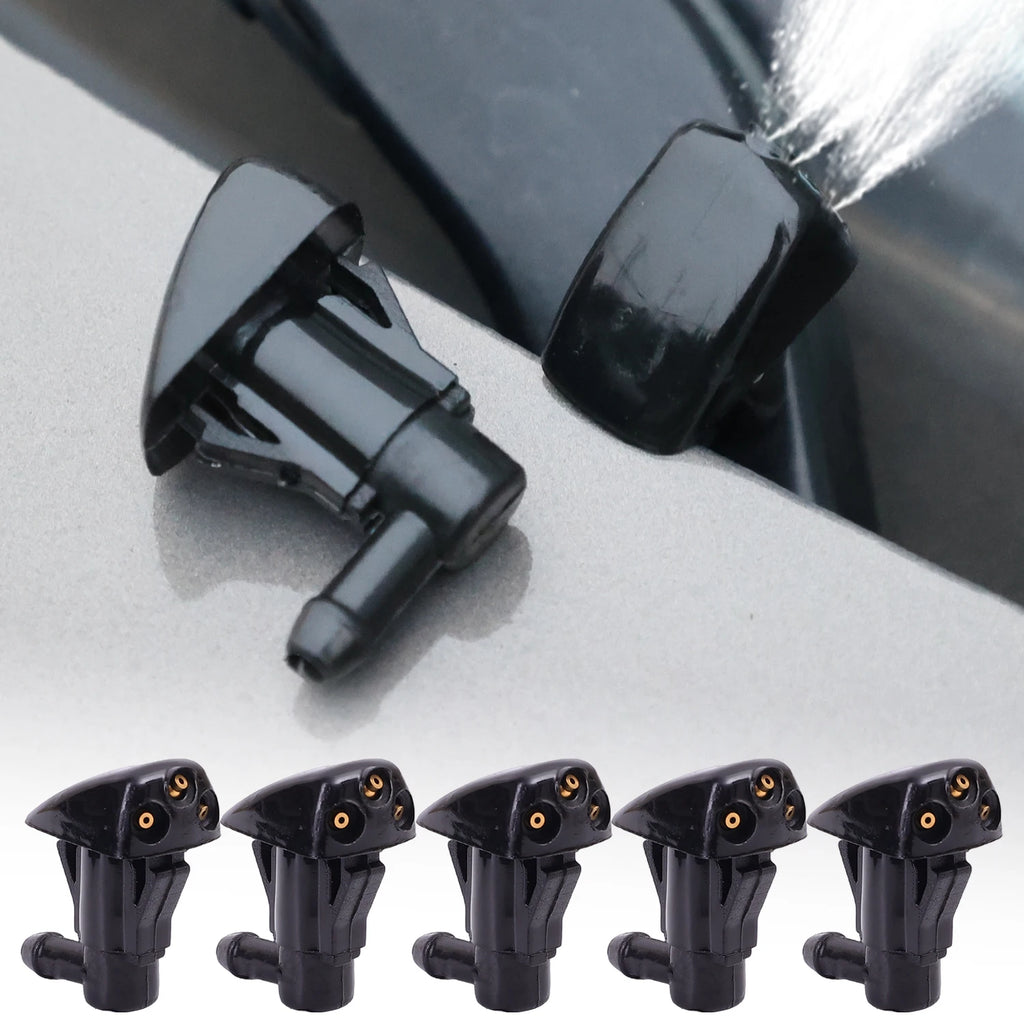 10/1Pcs Car Windshield Wiper Washer Spray Nozzle for Most Car Model Auto 3 Holes Windshield Washer Nozzles Wiper Water Spray Jet