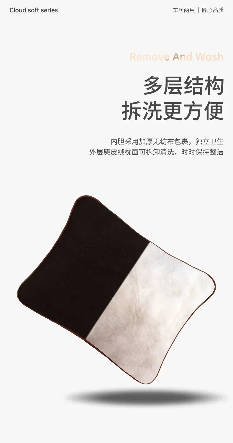 High Quality Car Headrest Neck Support Seat Design S Class Soft Universal Adjustable Car Pillow Neck Cushion Amagi