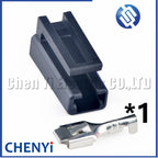 1 Pin 6.3mm Series Female Connector With Pin Wire Harness Plug DJ7018C-6.3-21