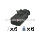 6-Pin Connector Waterproof 1.5mm Male Female Connector Automotive Wire Harness Cable Socket for Audi VW 3B0973813 1J0973713