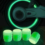 Luminous Car Tire Valve Cap 20/1PCS Fluorescent Night Glowing Decor Motorcycle Bike Wheel Nozzle Dustproof Tyre Valve Stem Caps
