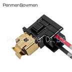 1 Set 2 Pin High Temp Resistant Pure Copper Wiring Harness Electrical Connectors Large Bulb Fog Light Plug for Car Modification