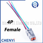 4 DTM06-4S DTM04-4P Automotive waterproof connector Sealed Wire Harness Plug with 15cm wires For Deutsch DTM series