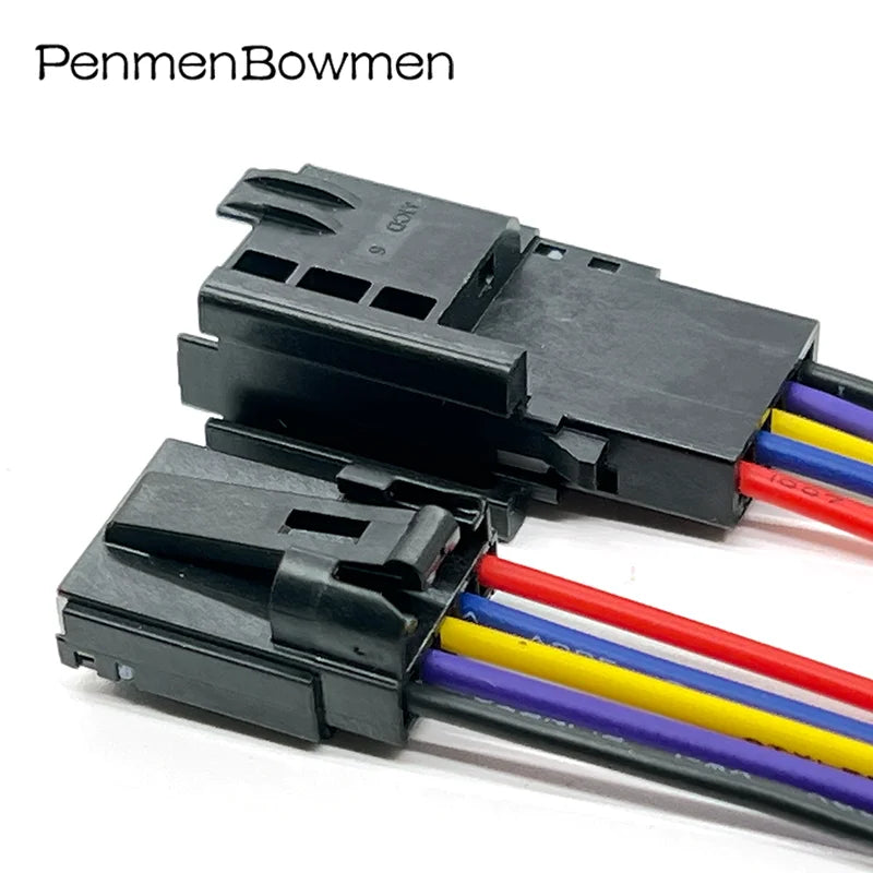 1 Set 5 Pin 2.54mm Car HUD Electrical Cable Connectors Female Male Wire Harness Plug For 31072-1070 31072-1010