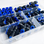 Boxed 51 PCs PU-6/PE-6/PZA-6/PY-6/PV-6/PG-6/PK-6 Pneumatic Fitting Kit 6mm Outer Diameter of the Hose Pipe Tube Air Connectors