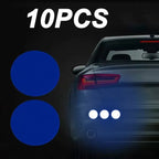 10pcs/set Car Bumper Reflective Safety Strip Stickers Car Reflective Sticker Reflective Warning Safety Tape Stickers Decals